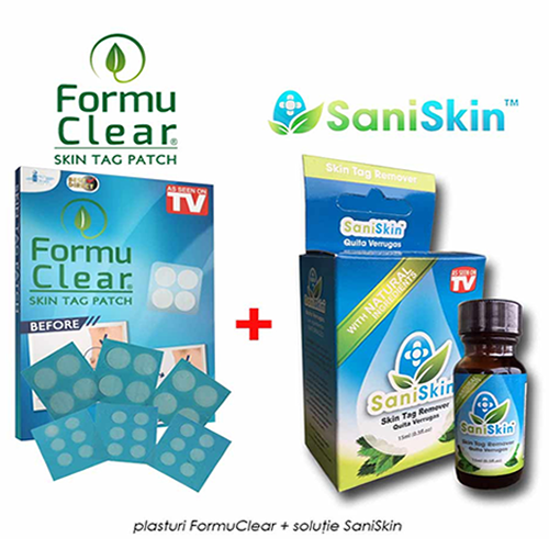 FormuClear Skin Tag Patch + SaniSkin 